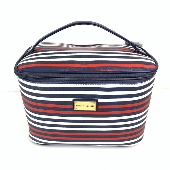 Tommy Hilfiger Cosmetic Travel Bag Blue and White - Picture 10 of 10